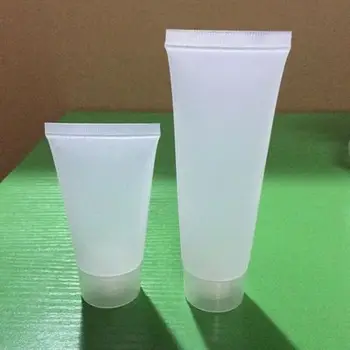 

Free shipping 30g/50 clear empty plastic tube for cosmetics packaging 30ml/50ml bottle plastic tubes empty hand cream tube 100pc