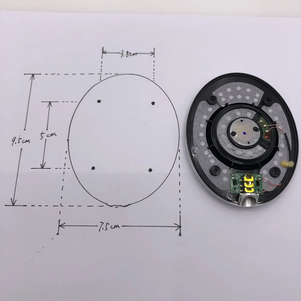 40 мм Копировальная бумага звуковой драйвер Динамик s блок для DIY наушники 10 Гц-80 кГц обеспечивают превосходное качество звука Динамик спроектирован по Onkyo