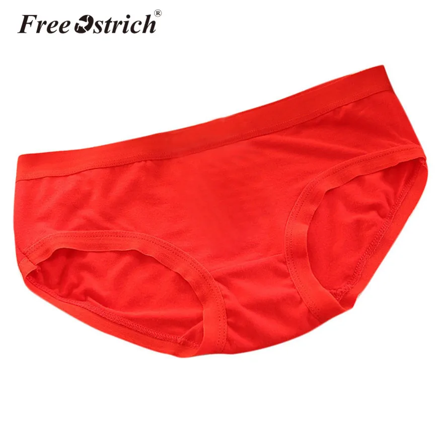 Free Ostrich Women Briefs Cotton Solid Comfortable Underwear Shorts
