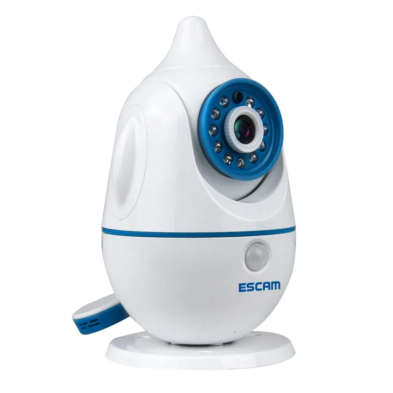 

Escam Penguin QF521 1MP WIFI IP Camera HD 720P Indoor Dome Baby Monitor Two Way Speech Security Camera Support 128GB TF Card