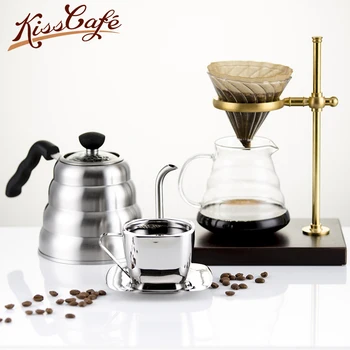 

90/150/240ml Stainless Steel Coffee Cup Set Double Anti-hot Insulation Cups Creative Square Tea Cup and Saucer Milk Mug