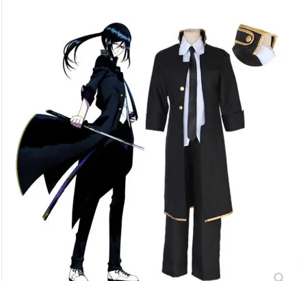 2019 японское аниме K-project Yatogami пальто Черная униформа для собак Косплей Костюм Хэллоуин костюм одежда полный комплект топы и брюки