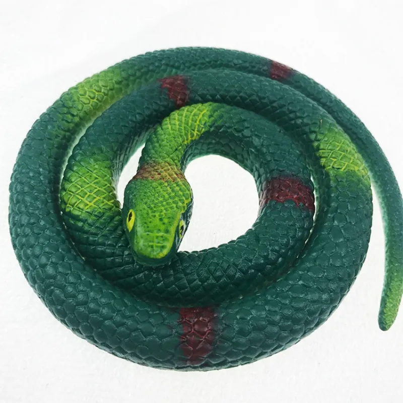 6/' Green Rubber Snake for Fun