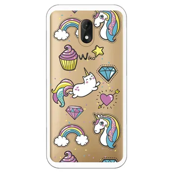 

Unicorn Cupcake WP004 costume drawing stand case for Wiko Lenny 5