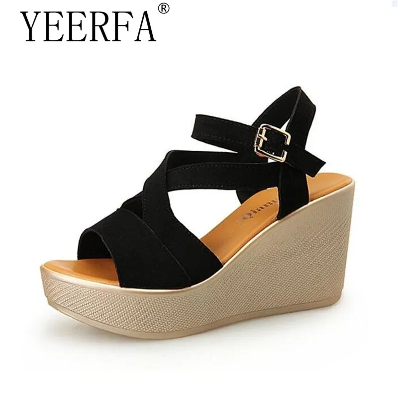YEERFA Plus Size Women Shoes 35 43 New 2017 Shoes Woman Super High