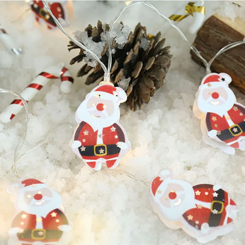 Christmas Tree Santa Bell Snowman Holiday Lighting 1M 3M LED String Lights For Christmas Party Home Indoor Outdoor Decoration Christmas Tree Santa Bell Snowman Holiday Lighting 1M 3M LED String Lights For Christmas Party Home Indoor Outdoor Decoration
