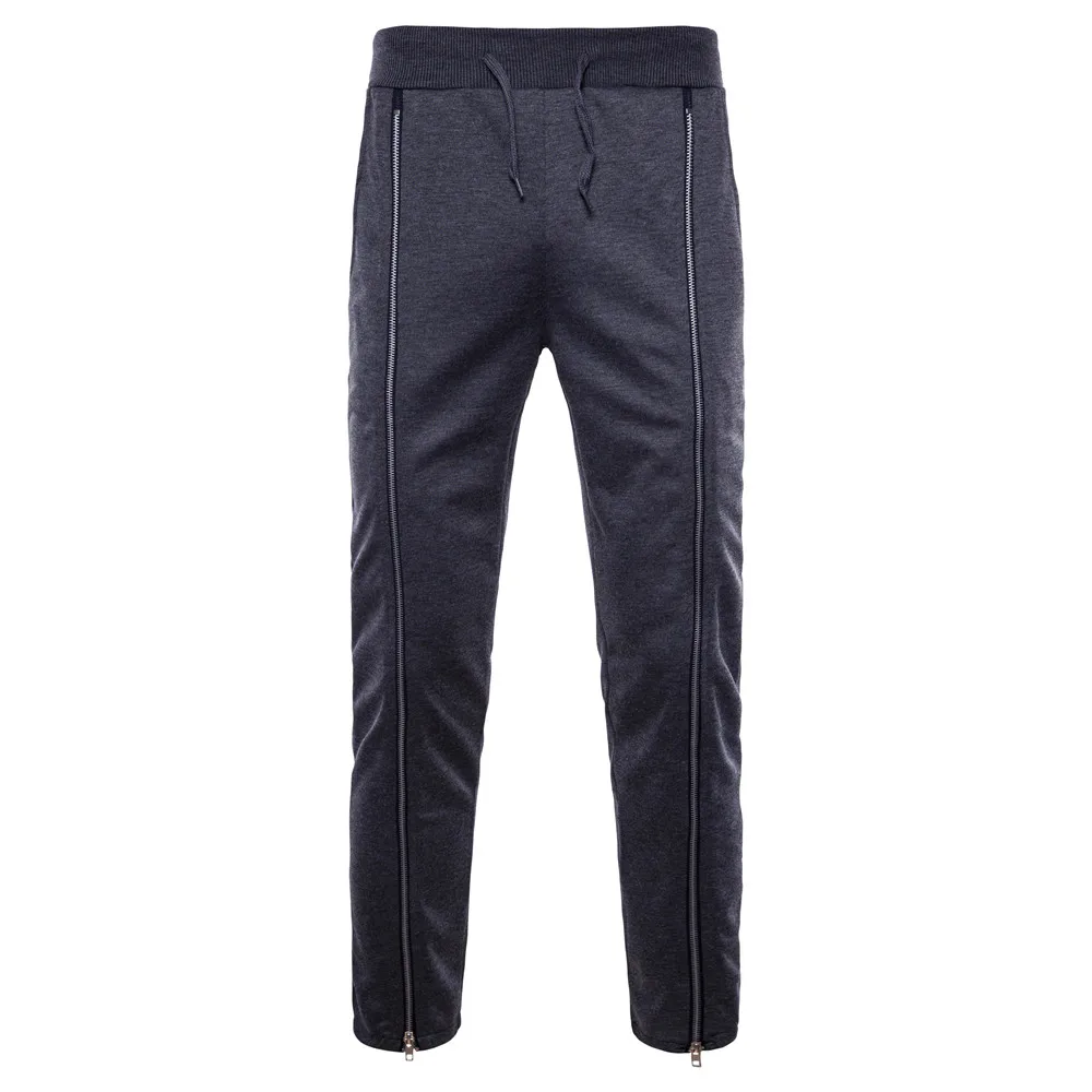 Brand Male New Fashion Summer2018 Slim High Quality Solid Color Men Casual Pants Man Trousers