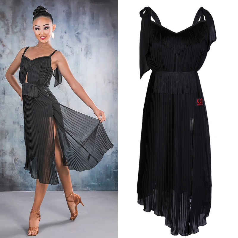 

New Latin Dance Dress Performance Salsa Costume Ballroom Dance Competition Dresses Cha Cha/Rumba/Samba Practice Dress DQS1975