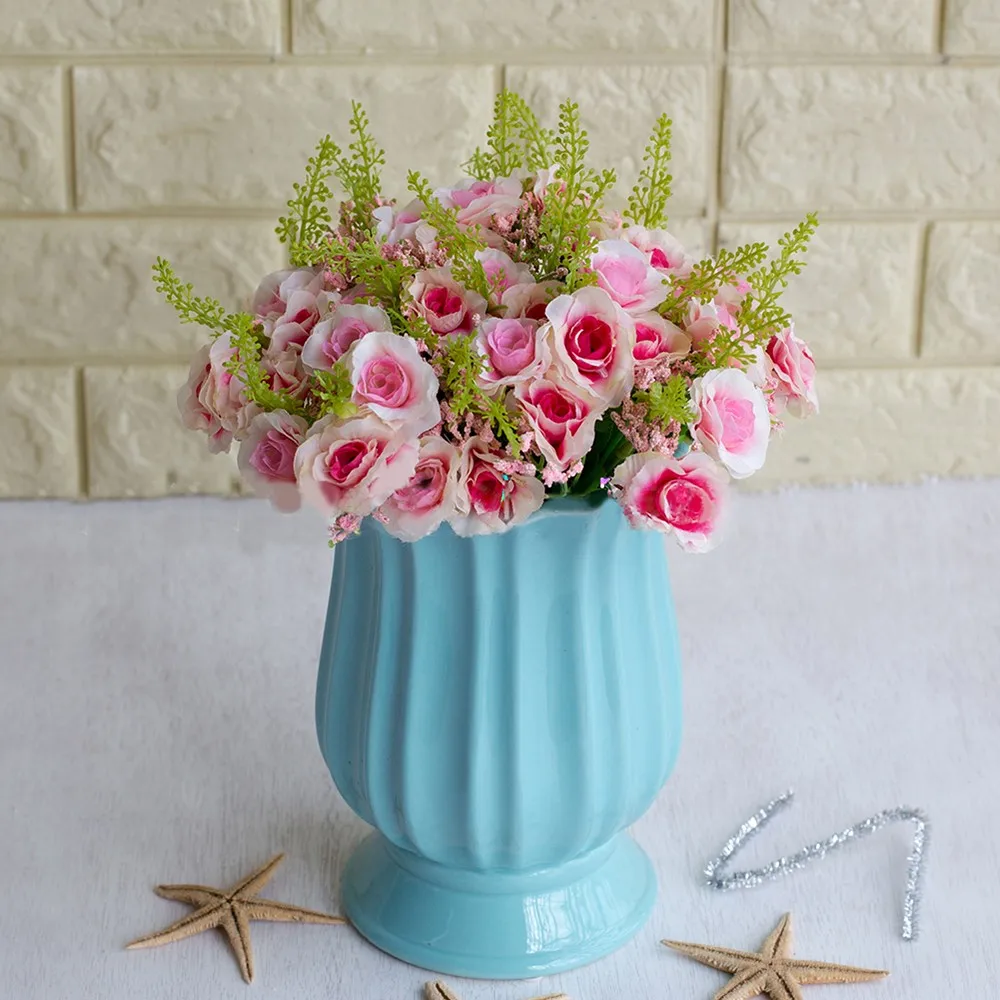 

14 head Persian Rose Artificial Rose Flowers Wedding Banquet Party Home Decors Christmas Party Wedding Decal