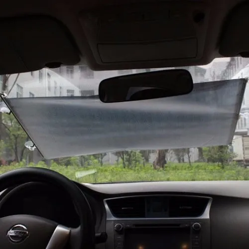 58x125cm Retractable Car Curtain Window Shade Windshield Sunshade Shield Visor 6