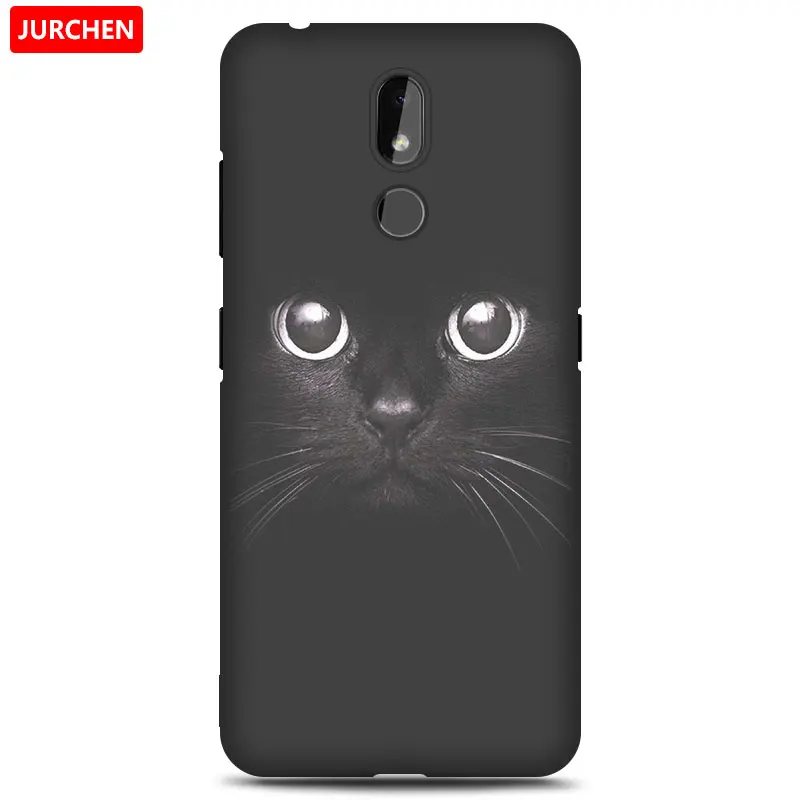 25 Чехол jurchen для Nokia 3,2 силиконовый чехол Мягкие Мультяшные из ТПУ милый цветок собака кошка Ультратонкий чехол для Nokia 3,2 Nokia3.2Back Cover - Цвет: 25