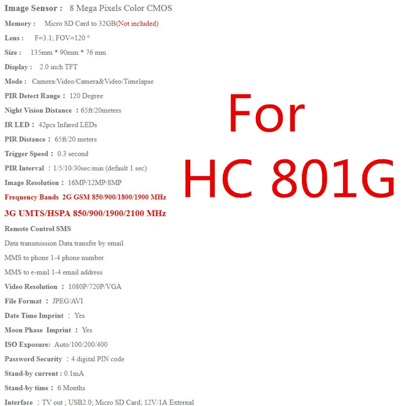 HC801 Lite Trail камера 16MP HC801G 3g охотничья камера ночного видения дикой природы HC801M камера s фото ловушки Chasse скауты HC801A ловушка