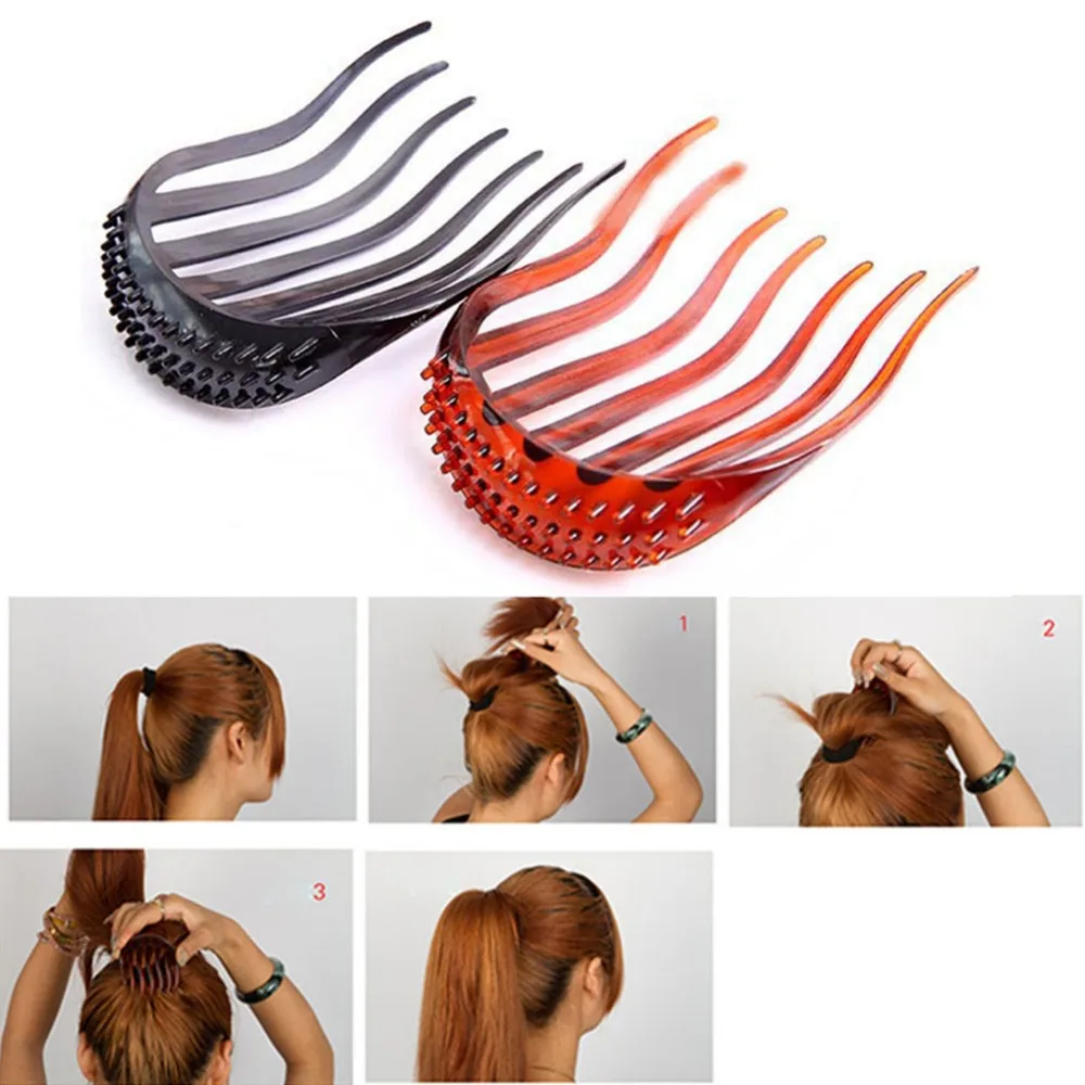 New Women Girl Volume Inserts Hair Clip Bumpits Bouffant Ponytail Hair