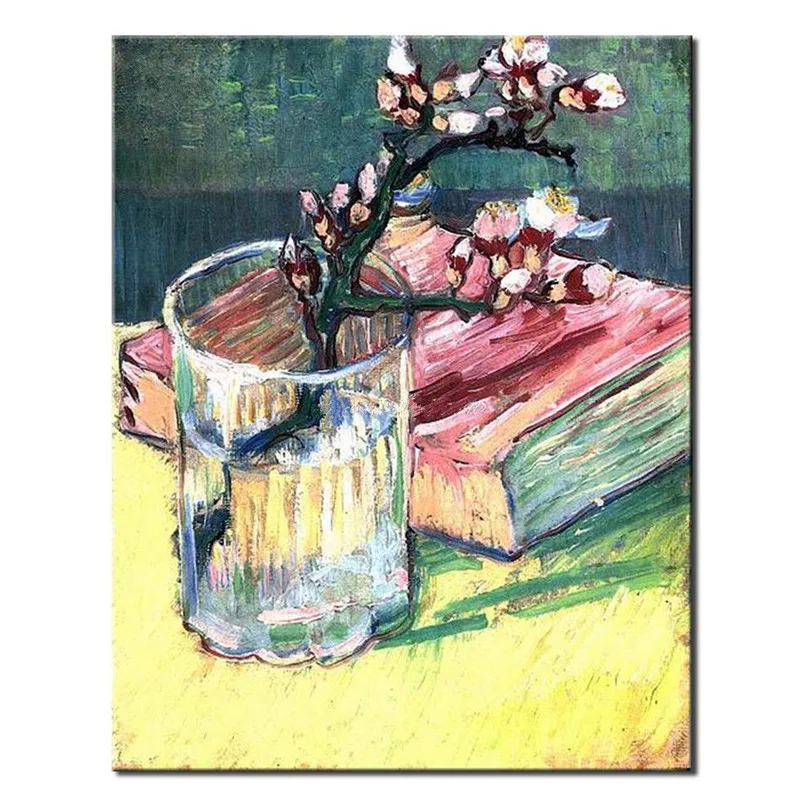 

Hand Painted Abstract Cup Flower Oil Paintings on Canvas Large Handmade Floral Painting Pictures Modern Home Decoration Wall Art