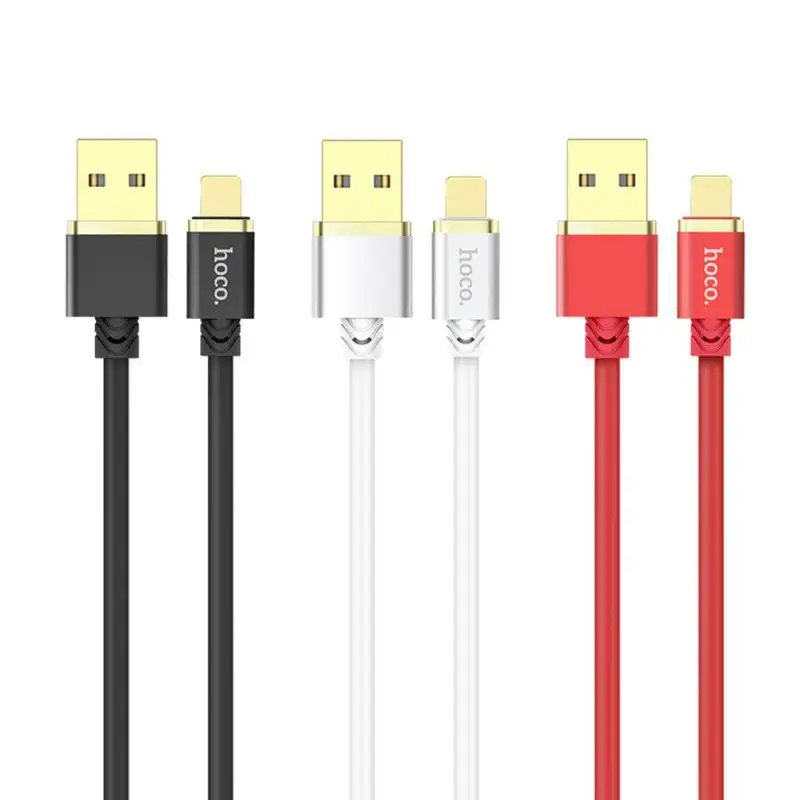 

HOCO 1m/3.28ft Silicone USB Fast Charging Data Sync Charger Cable for iPhone iPad Charger Adapter Data Sync Cord High Quality