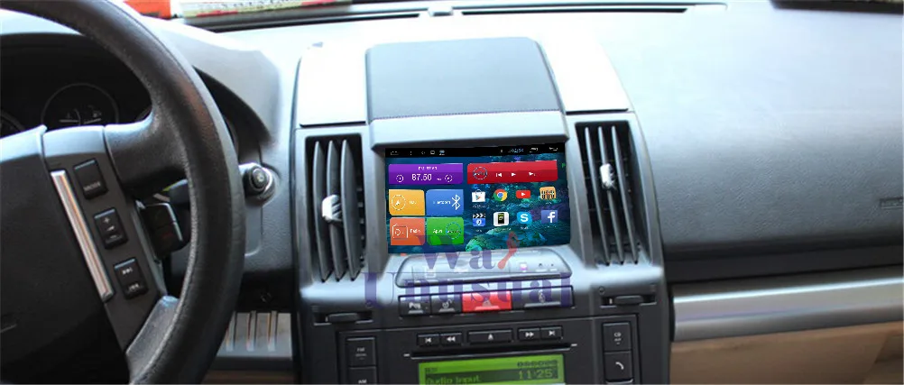 Flash Deal WANUSUAL 7Inch Android 6.0 GPS Navigation For Land Rover Freelander II 2005 2006 2007 2008 2009 2010 2011 2012 With Quad Core16G 5