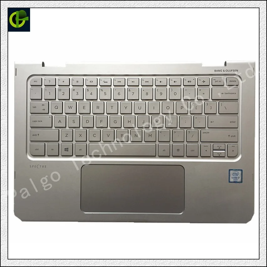 

English Backlit keyboard with palmrest cover for HP spectre pro x360 G1 x360 G2 13-4100DX 13-4101DX 13-4001DX TOUCHPAD US