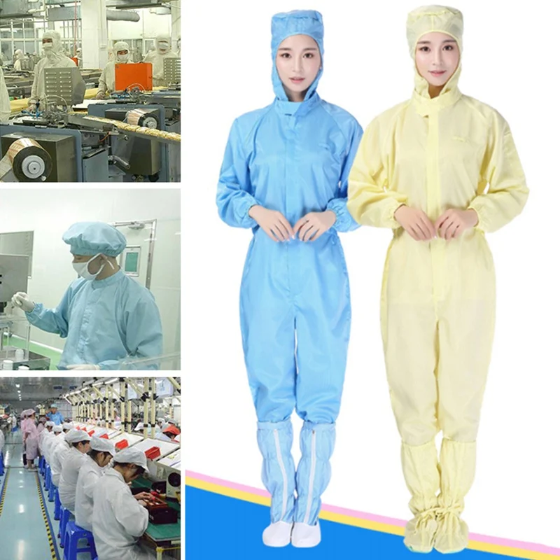 

Anti-static Safety Protective Clothing Uniforms Natural Skin Anti-shrink Workwear Clothing For Chemical Work Protect Clothing