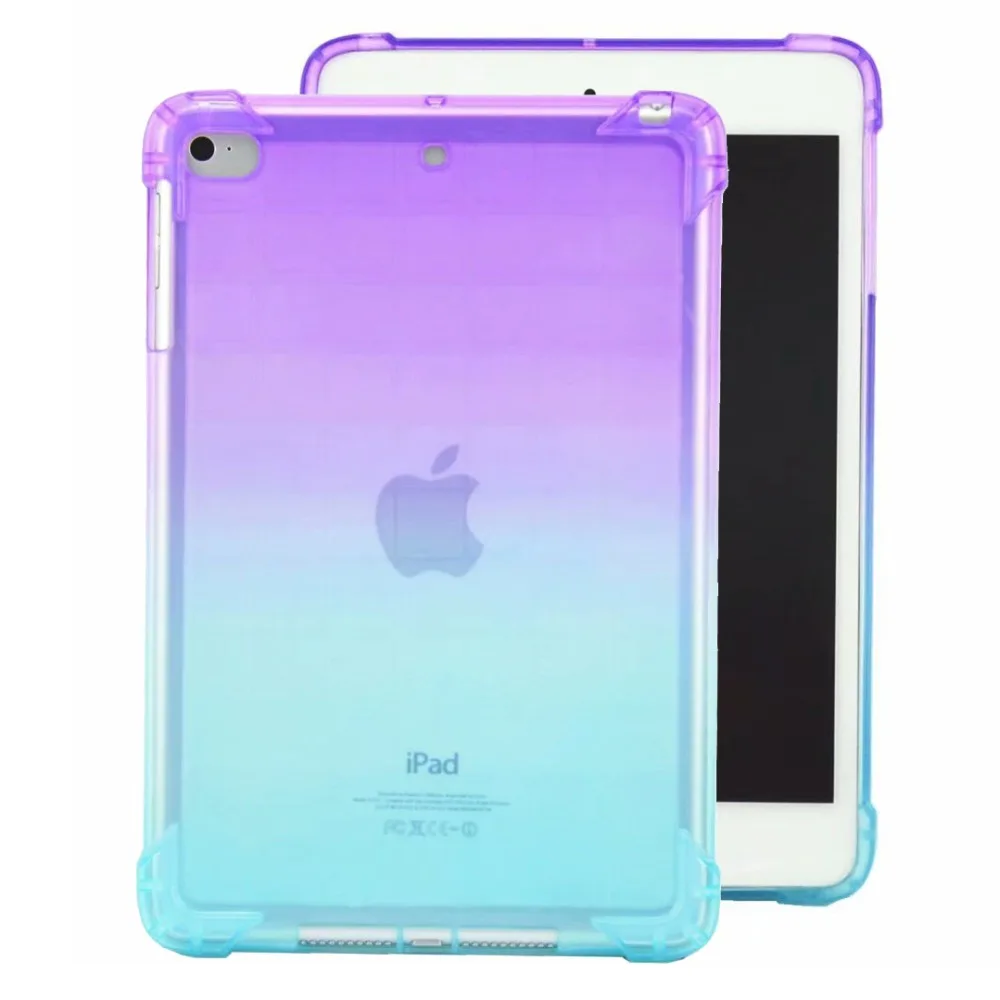 

Ultra Slim Gradient Soft TPU Case For iPad mini 4 case Full Body Skin Cover For ipad mini 1 2 3 7.9 inch Transparent Back Shell