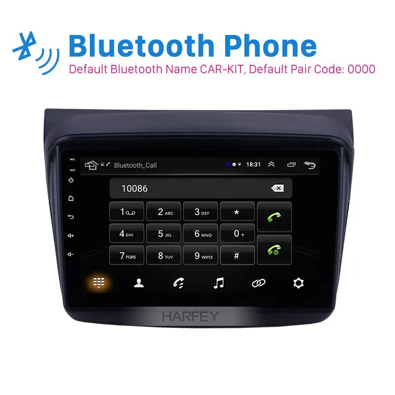 Perfect Harfey Navi 9" Android 8.1 Car GPS Stereo Player 2Din for MITSUBISHI PAJERO Sport/L200/2006+ Triton/2008+ PAJERO 2010 Autoradio 1