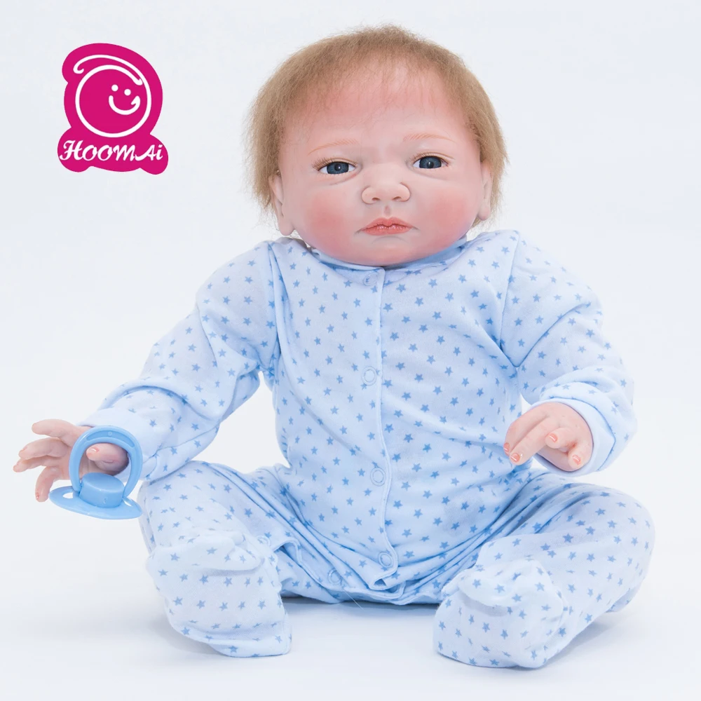 

Reborn Baby Doll 46cm Baby Reborn Doll Soft Babe Toys Kid's Gifts with Magnetic Pacifier Action Figure Toys