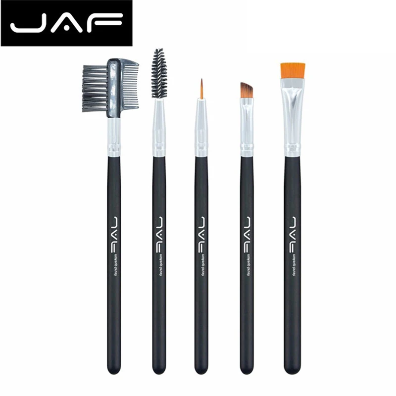 

JAF 5Pcs Eye Makeup Brush Set Kabuki Foundation Blend Contour Eye shadow Highlighter Cosmetic Make Up Tools Kits maquiagem