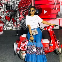 VAZN новые сексуальные элегантные женские джинсовые брюки, однотонные тонкие, значительно более популярные, Джокер карман, Длинные клеши RRK223