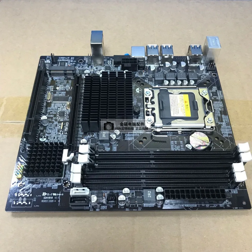 X58 настольная материнская плата LGA1366 DDR3 ECC 32g 4x8g L / E5520 5550 5570 650 I7 920 930 950 SATA2.0