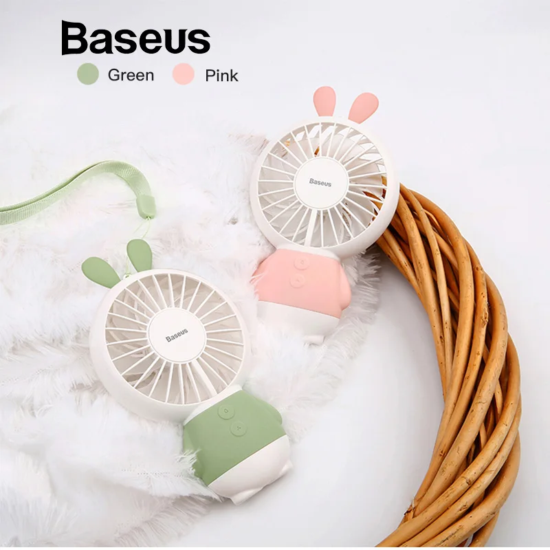 

Baseus LED USB Fan 2-Speed Adjustable Portable Mini Fan Hand Fans 800mAh Rechargeable Ultra-quiet Micro USB Desk Air Cooling Fan