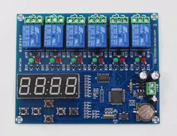 

Free Shipping!!! XH-M194 Time Relay Control Module / Multiple Timer Module / 5 Relay Time Control Board