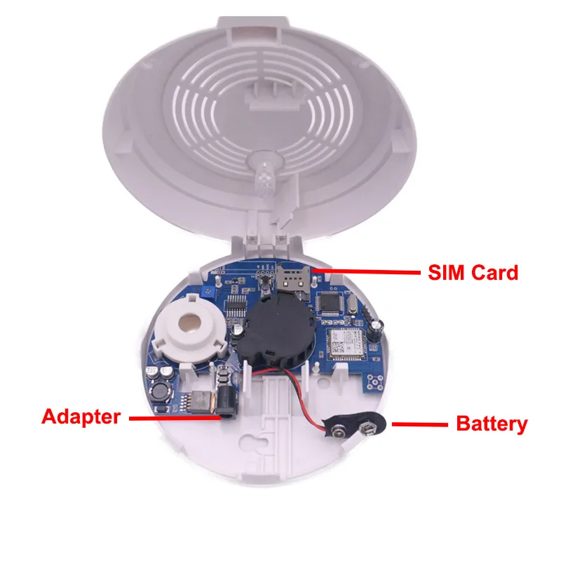 PSCBT SMS датчик дыма GSM пожарная сигнализация сенсорный детектор дыма GSM sim-карта сообщение телефонный номер пожарный детектор