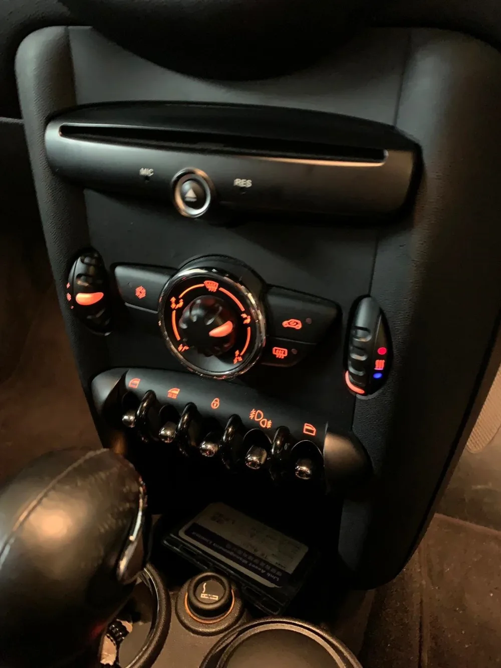 Mini cooper dashboard