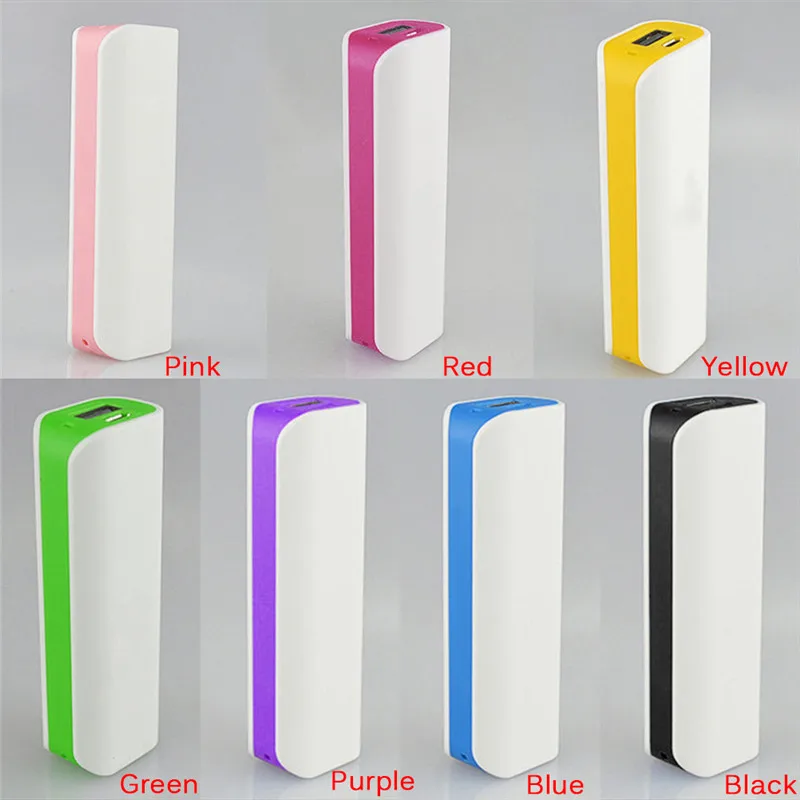 (لا البطارية) المحمول البنوك والكهرباء 18650 مربع الهاتف شاحن DIY حالة تجدد Powerbank المزدوجة USB Poverbank Led Pover قوة البنك