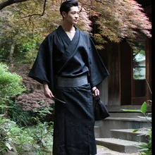 Traditional Japan Kimono Yukata Mens 95% Cotton Dressing Gown Male Lounge Robes with Belt Plus Size Summer Pajamas set A52801 Traditional Japan Kimono Yukata Mens 95% Cotton Dressing Gown Male Lounge Robes with Belt Plus Size Summer Pajamas set A52801