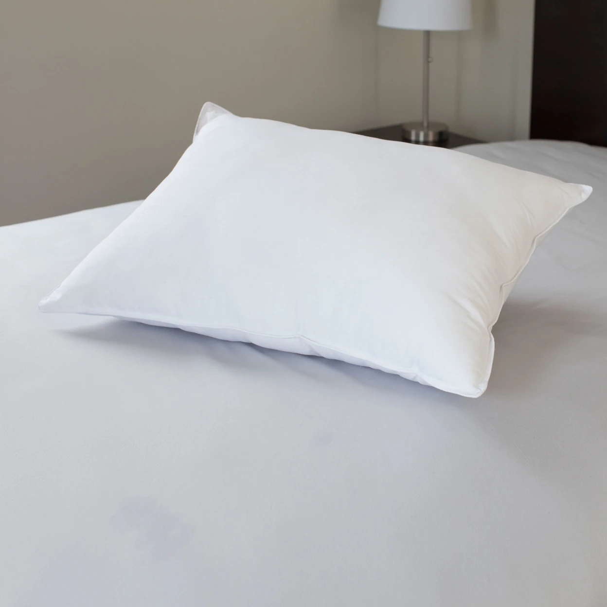 Lavish Home 100% Cotton Feather Down Pillow - King (3)