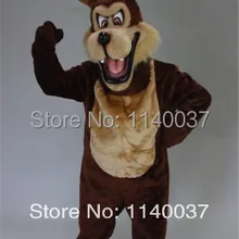 Талисман коричневый среднее Койот маскарадный костюм волка костюм ростовой костюм мультяшный персонаж карнавальный костюм