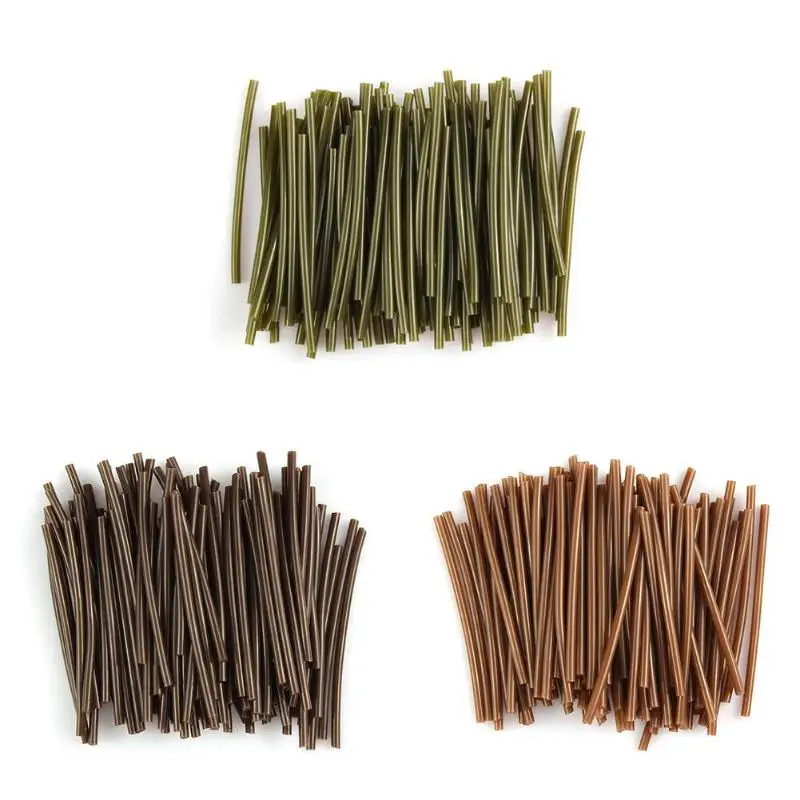 

30pcs/50pcs/100pcs Terminal Anti Tangle Sleeves Connect with Fishing Hook Soft Rubber Carp Fishing Tackle Pesca Accessories