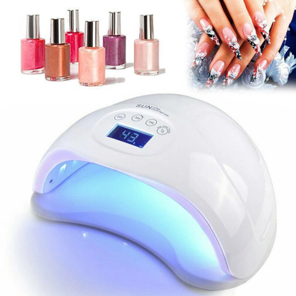 

White SUN 5 Plus UV LED Nail Lamp for Nails Dryer 48W/36W Nail Dryer Cure Manicure for Pedicure Manicure Drying Lamp Gel Varnish