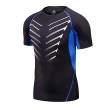 Men compression shirt tights base layer skin joggings outdoor sports Fitness Excercise gym shirt running soccer football jerseys