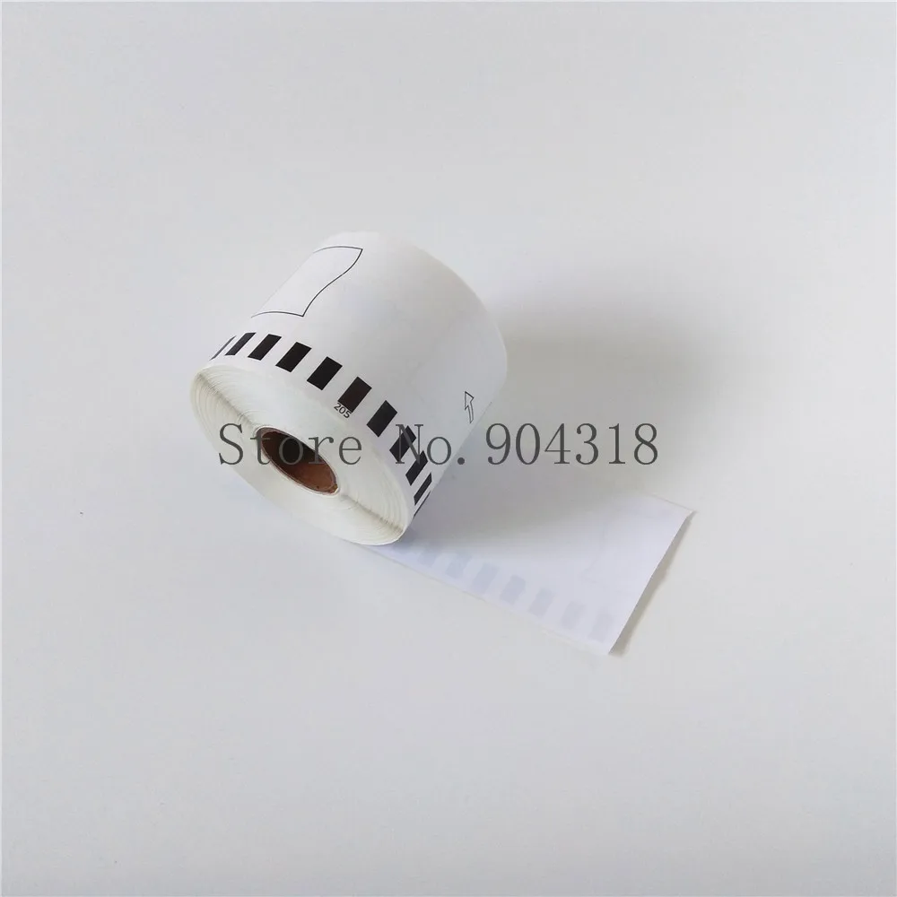 4 x Rolls Brother DK 22205 DK22205 2205 DK2205 Совместимые Этикетки 62 мм 30 48 м QL 570 580 700 720 1050 1060|Ленты