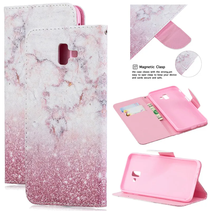 Flip Leather Wallet Cover For Samsung Galaxy J2Pro J4 J6 J8 2018 J4Plus J6Plus J3 J5 J7 2016 2017 J510 J330 J530 Note8 9 Case (18)