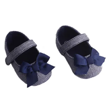 

Infant Baby Prewalker Toddler Girls Kid Princess Bowknot Cotton Soft Sole Anti-Slip Crib Shoes Newborn Baby Girl First Walkers