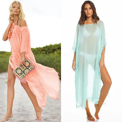 2016 женщин летняя туника крючком купальники платье оранжевый зеленый бикини пляж