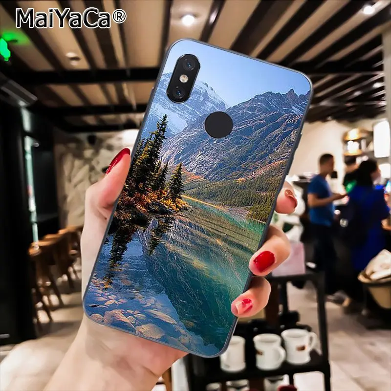 MaiYaCa зимние снежные горы Sceneary черный чехол для телефона для Xiaomi Redmi8 4X 6A S2 7A 6A Redmi 5 5Plus Note5 7 Note8Pro - Цвет: A9