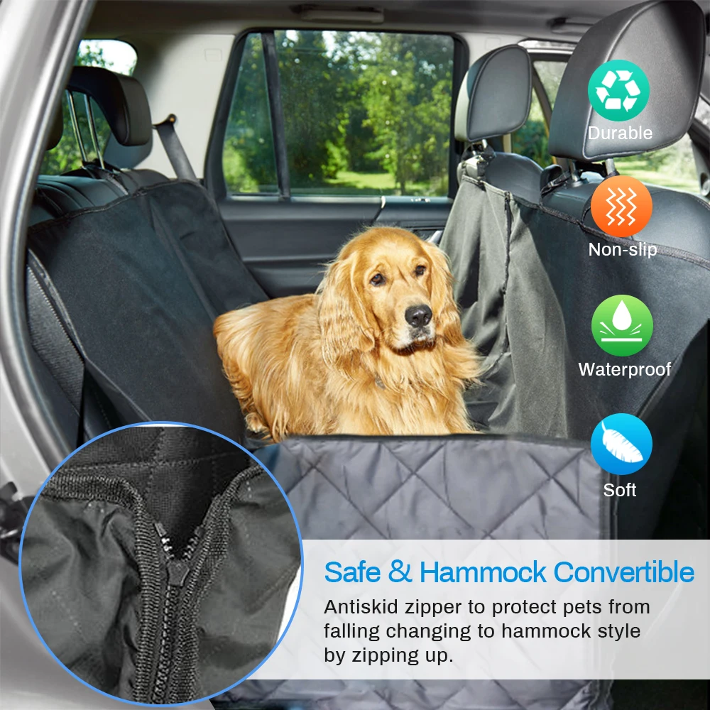 

Pet Carriers Oxford Fabric Waterproof Rear Back Pet Seat Cover Dog Car Back Seat Carrier Pet Mat Hammock Cushion Protector