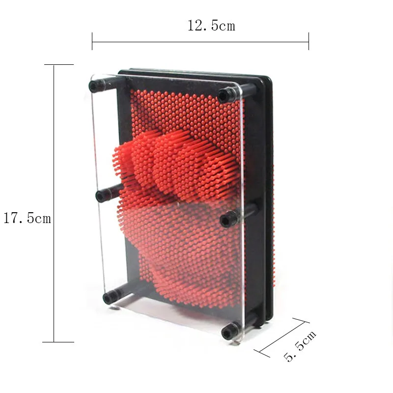 3D 5 цветов S/M Размеры Волшебная игла отпечаток руки клон скульптура ручной работы креативная художественная игрушка настольная офисная игрушка - Цвет: red M