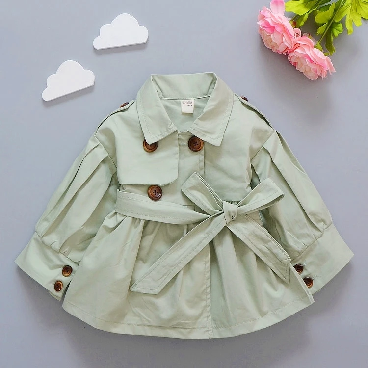 Весенний детский плащ; однотонное Брендовое пальто для девочек; спортивная одежда для маленьких девочек; модная куртка высокого качества;