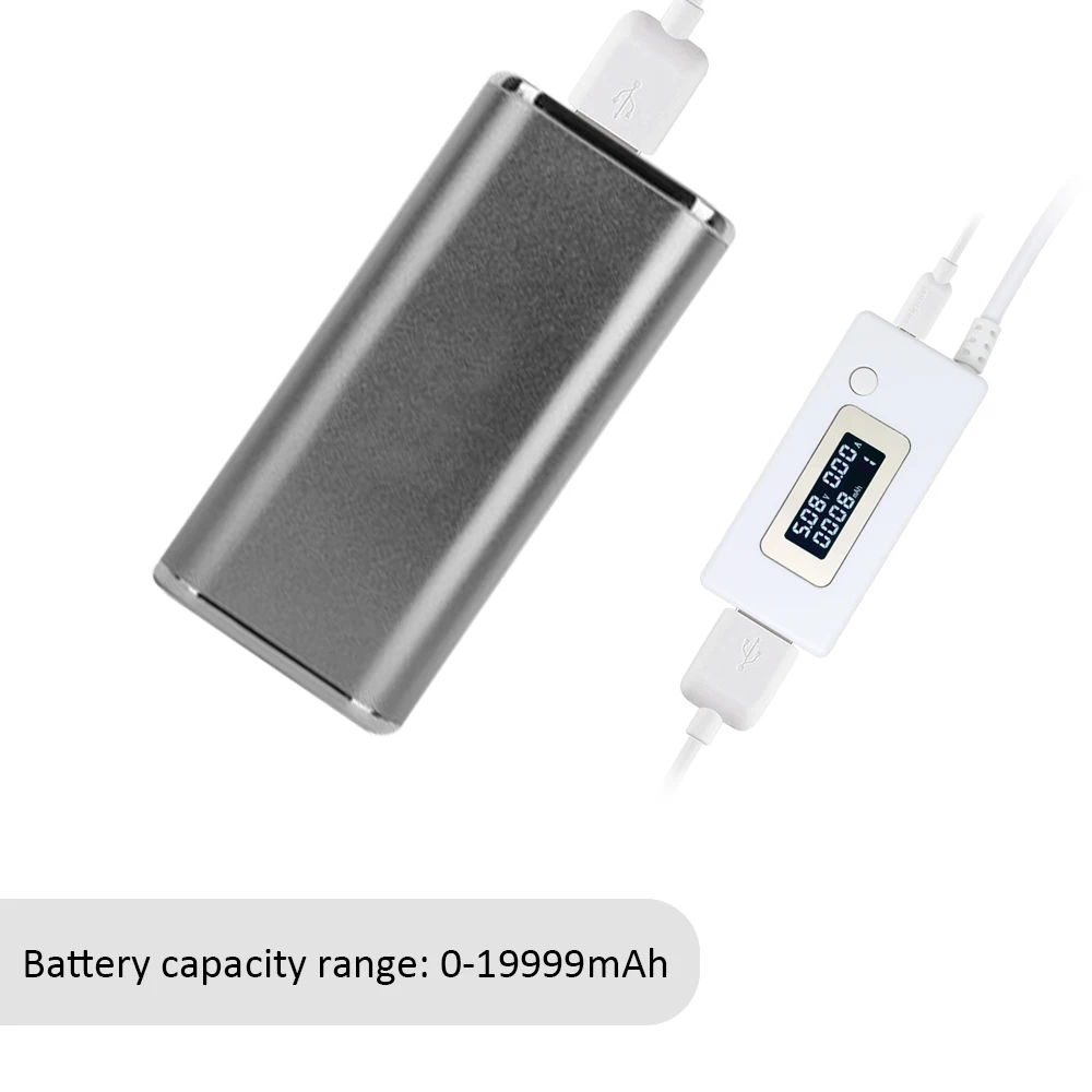 ЖК-дисплей USB ток и вольтметр детектор емкость батареи тестер Мобильный измеритель мощности