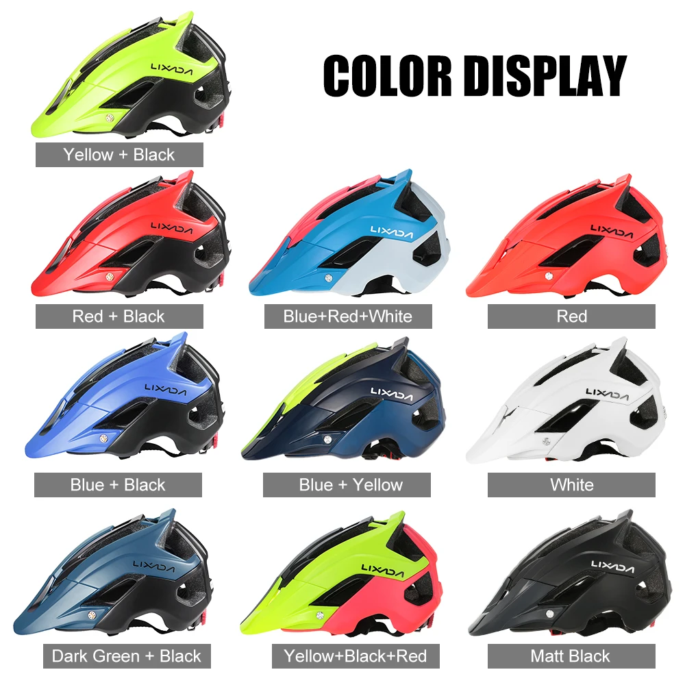 ​Lixada Bicycle Helmets MTB Bike Road Helmet Ultra-lightweight Mountain Cycling Bicycle Helmet Sports Safety Protective Helmet