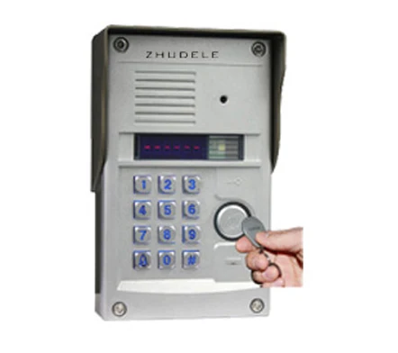 

ZHUDELE Top Quality Building Intercom System Home Security Audio Door Phone kits 327R Outdoor Station with Password Unlocking